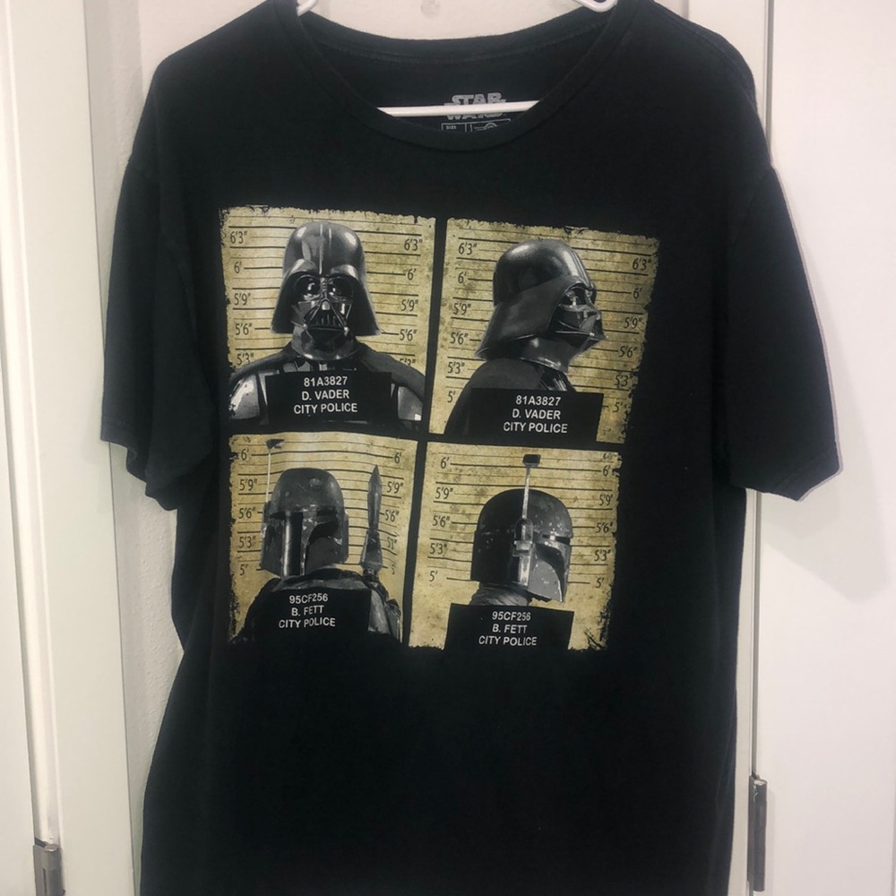 Star Wars| T-shirt| Unisex| Size XL| Short sleeve| 100% cotton Darth Vader Boba